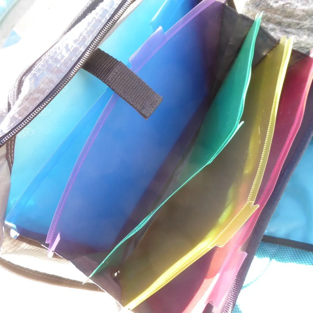 Case It Blue Binder School Paper Organizer with Strap